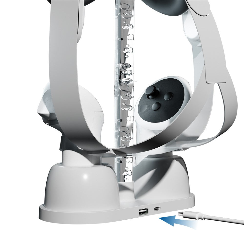 Meta Quest 3 RGB stand base close-up, SKU 681700537A