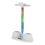 Meta Quest 3 RGB stand full setup on desk, SKU 681700537A