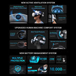 BOBOVR S3 Pro head strap folded flat, top view