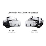 BOBOVR S3 Pro compared side by side with the lighter M3 Pro strap
