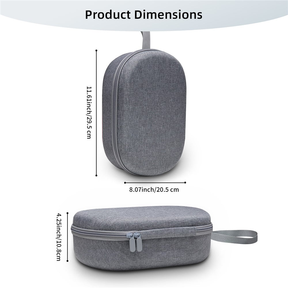 JYS JYS-APP001 Storage Bag for Apple Vision Pro VR Accessories Carrying Case, Grey Linen Cover Metanexus XR