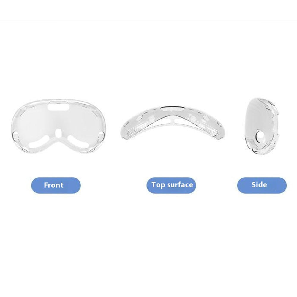 Apple Vision Pro TPU case, close-up of the transparent material