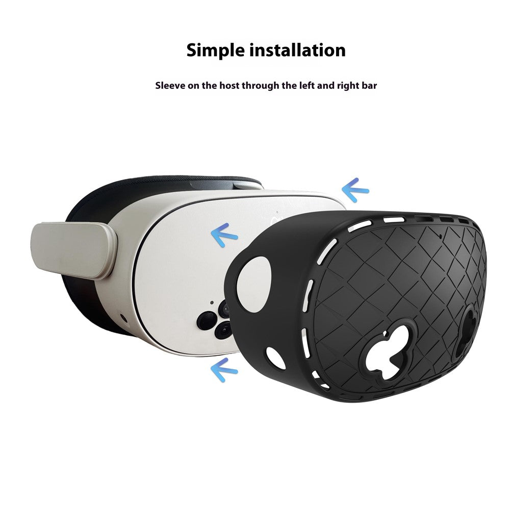 Quest 3S controller covers fitted on the controllers
