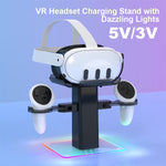 RGB charging stand, RGB lighting detail