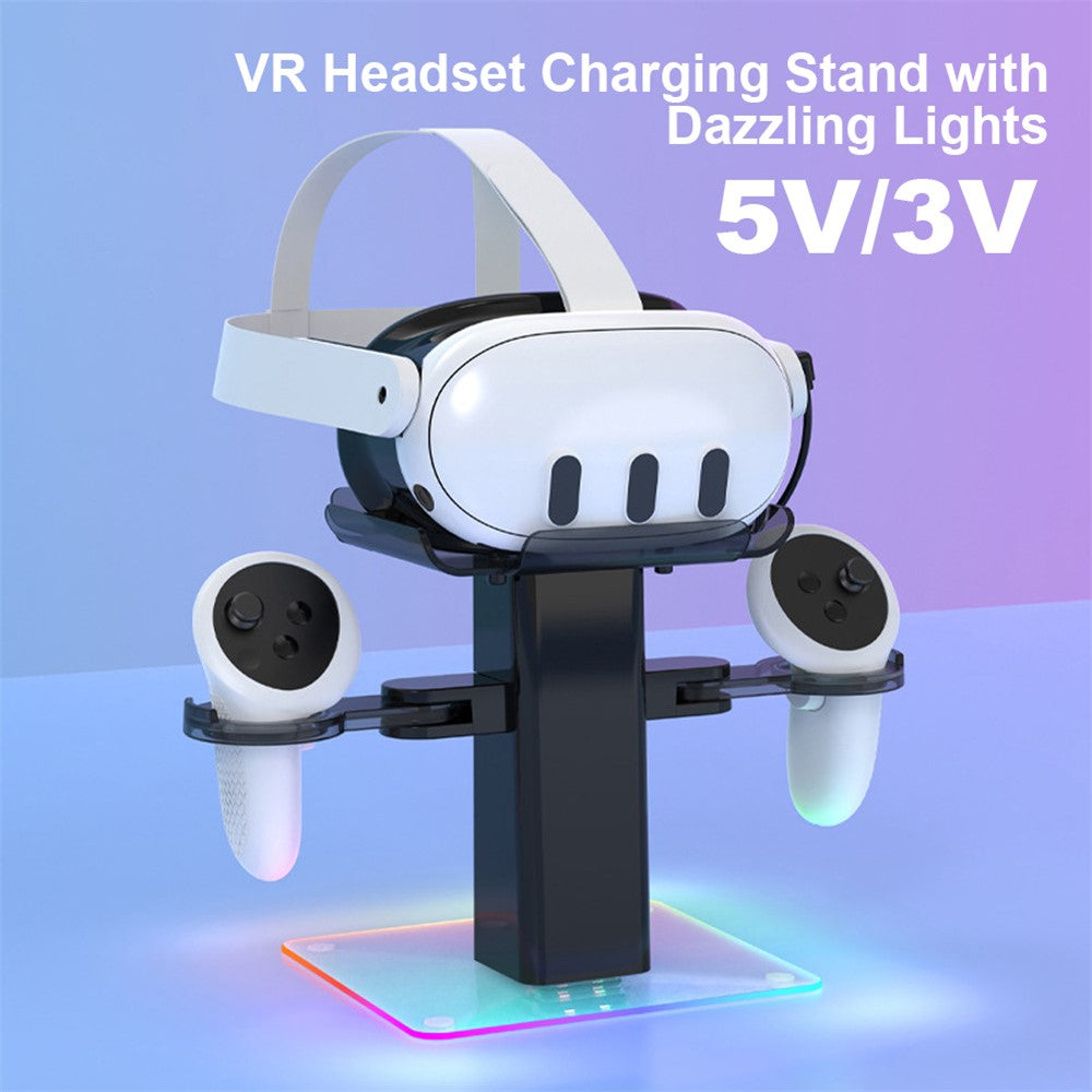 RGB charging stand, RGB lighting detail