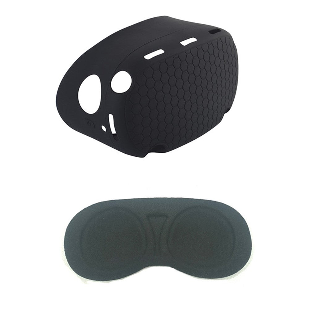 Oculus Quest 2 silicone skin cover in Black, front view