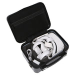BKANO Quest 2 organizer case size reference next to Quest 2 headset - Metanexus XR