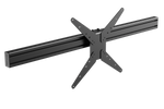 800 mm 80x40 Aluminium Profile with Universal VESA Mount – Black Anodised, 8 mm T-Slot – 800 mm 80x40 black aluminium profile with universal VESA mount – photo 2 of 2