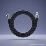 USB-A to USB-C connector on the 5m USB 3.2 Gen2 VR cable — Metanexus XR