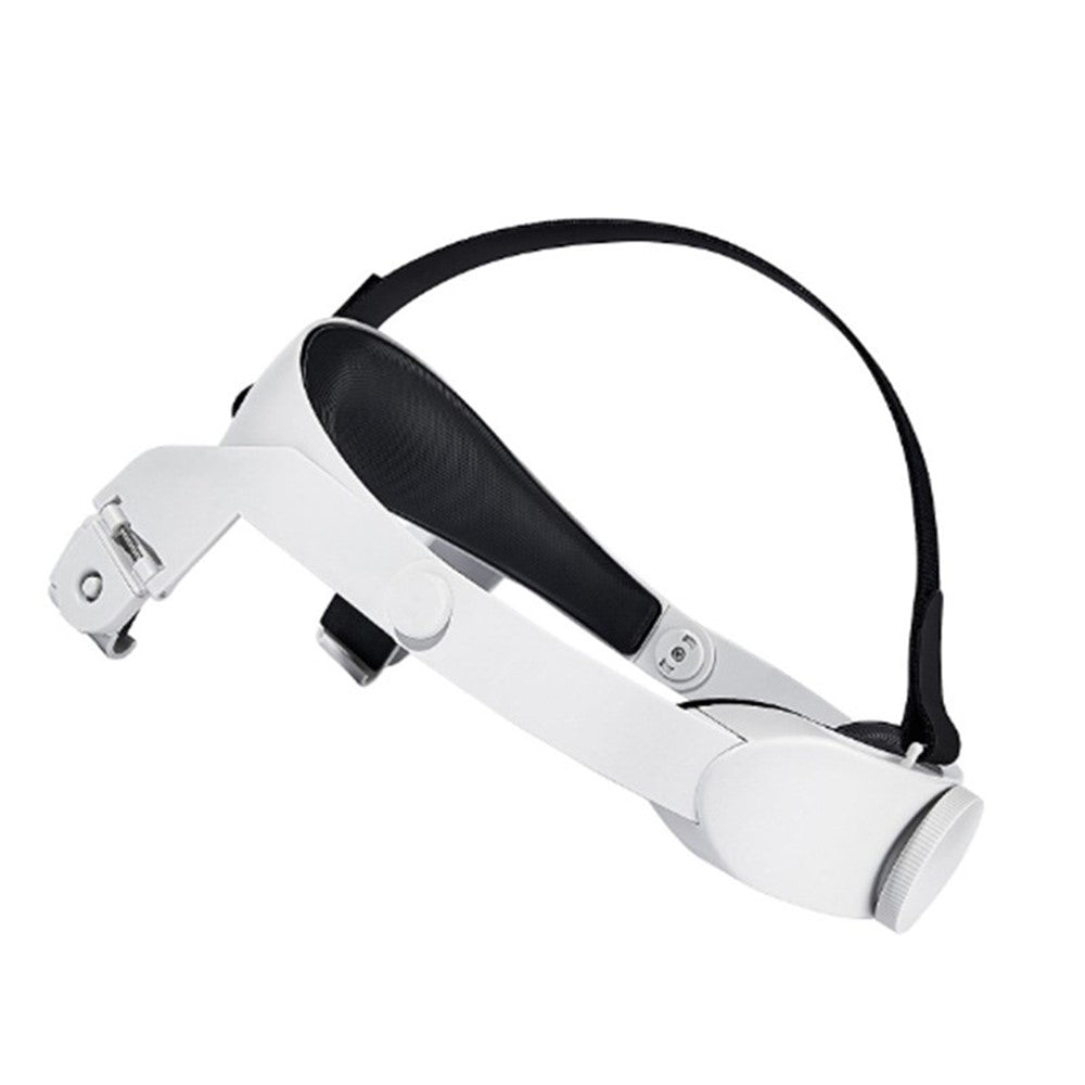 Quest 2 Elite comfort head strap in White, front view