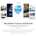 Top-down view of the VR headset with built-in headphones and mic with the phone tray open | MetaNexusXR