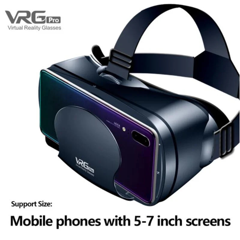 Black smartphone-ready VR headset with detachable gamepad for immersive play | MetaNexusXR