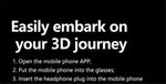 MetaNexusXR VR headset on a user watching a giant IMAX screen movie in 3D. | MetaNexusXR