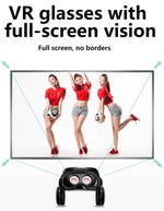 MetaNexusXR VR headset on a large IMAX screen, showcasing immersive movie technology. | MetaNexusXR