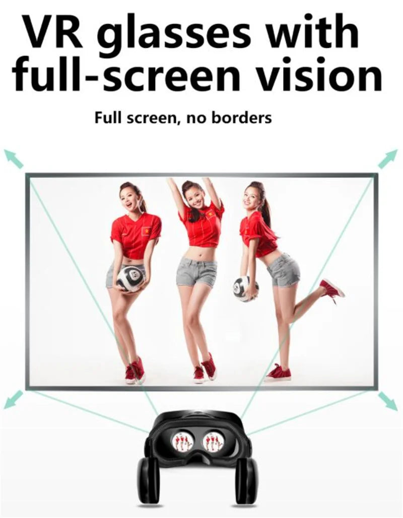 MetaNexusXR VR headset on a large IMAX screen, showcasing immersive movie technology. | MetaNexusXR