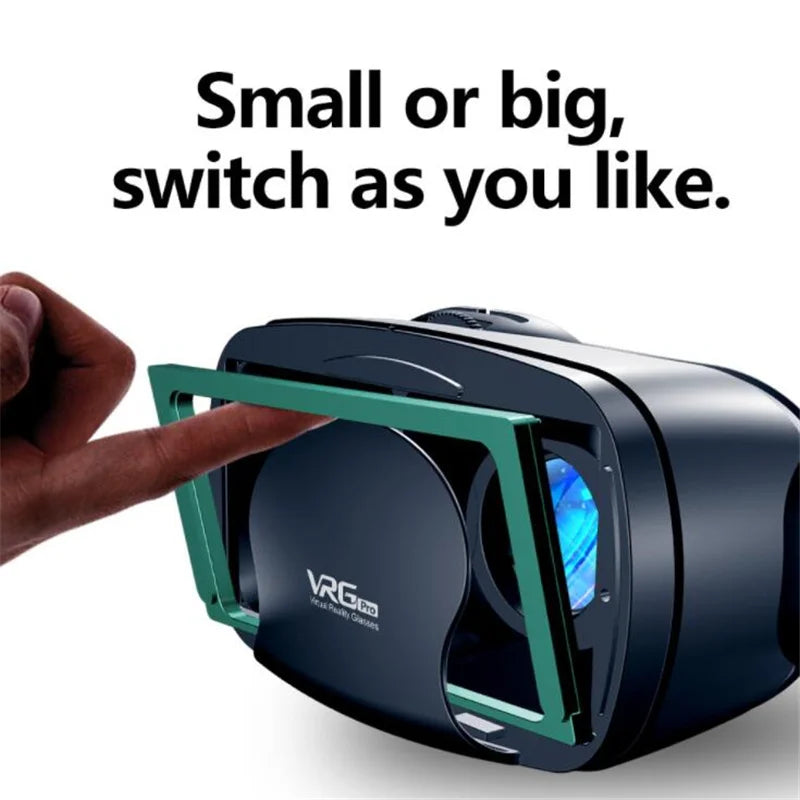 MetaNexusXR VR headset on IMAX screen, showcasing immersive 3D movie and gaming experience. | MetaNexusXR
