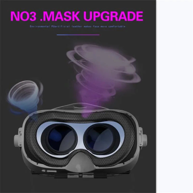 VR headset with built-in cooling fan worn by a user, strap tightened for a secure fit | MetaNexusXR