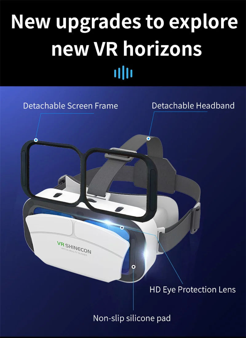 Theater Glasses IMAX VR headset in-hand, showing overall size and build | MetaNexusXR
