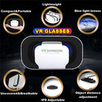 Three-quarter angle of the Compact Foldable VR headset for phone (280g) showing the adjustable head strap | MetaNexusXR