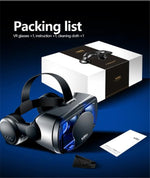 MetaNexusXR VR headset on IMAX screen showing movie, supporting phone and joystick. | MetaNexusXR