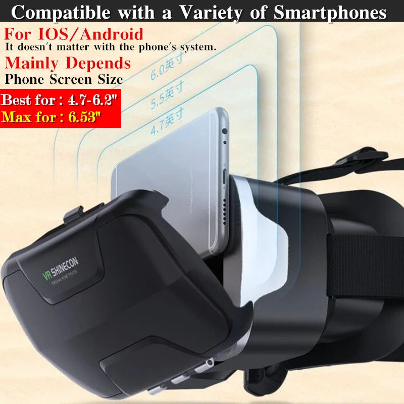 MetaNexusXR VR headset shows a giant IMAX screen, supporting phones and joysticks. | MetaNexusXR