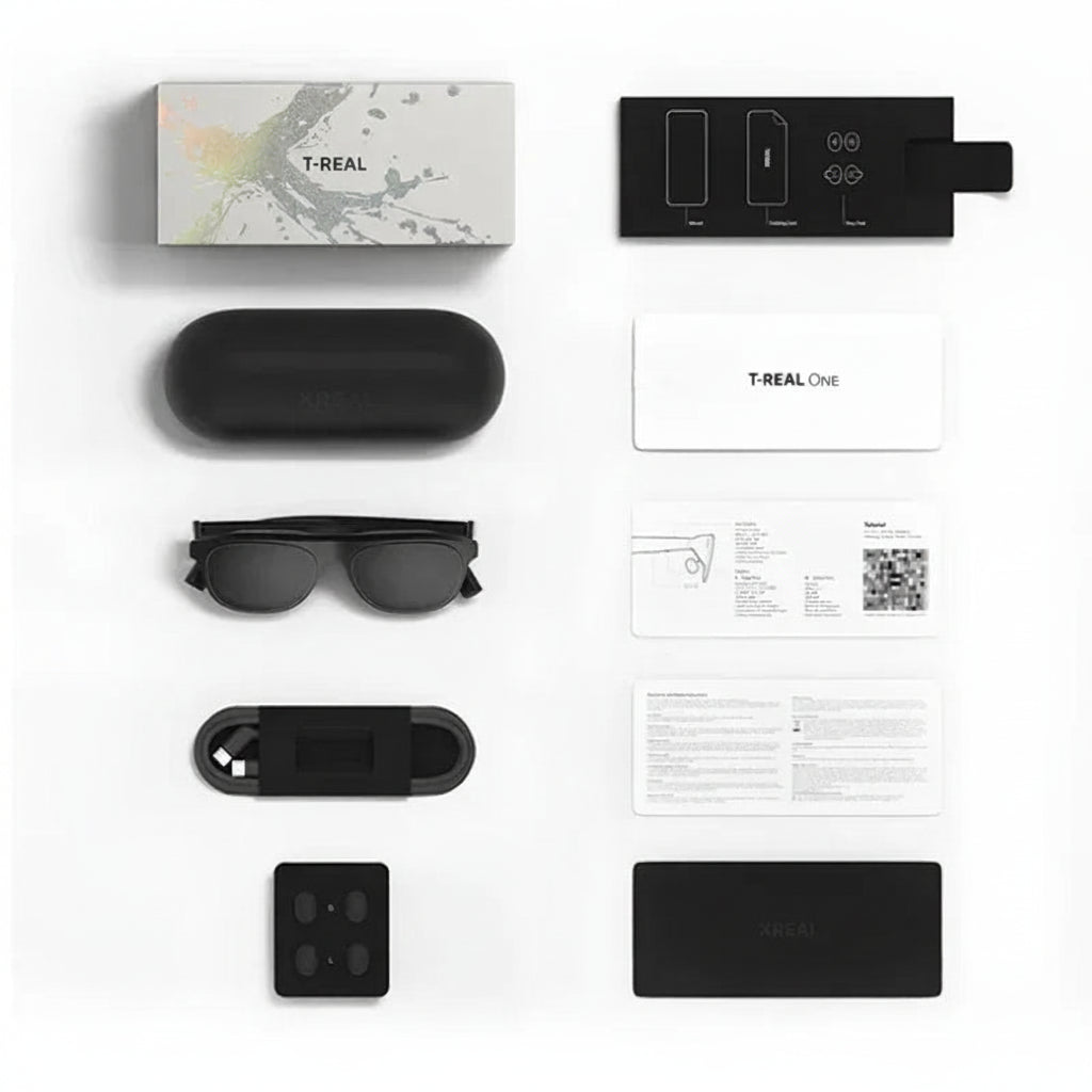 Virtual 147-inch 3D screen seen through the AR display glasses