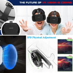 Three-quarter angle of the Wide-FOV VR headset for phone (under 350g) showing the adjustable head strap | MetaNexusXR