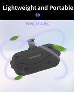 Close-up of the Giant-Screen 3D Viewer, glasses-friendly VR headset's lens housing and focus controls | MetaNexusXR