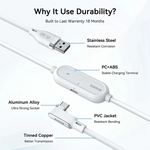 AMVR link cable, dual USB port charging brick