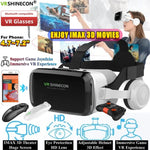 Front view of the Wireless VR headset for phone (fits up to 7.2in), dual lenses and phone tray visible | MetaNexusXR