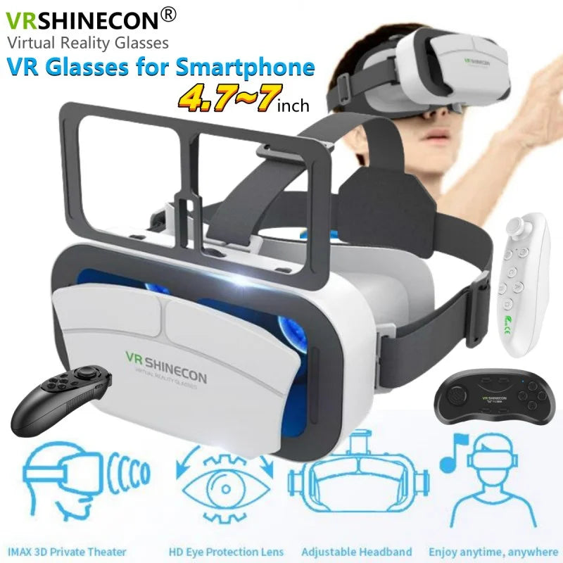 Front view of the Theater Glasses IMAX VR headset, dual lenses and phone tray visible | MetaNexusXR
