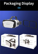 Rear view of the Theater Glasses IMAX VR headset showing the strap adjustment buckle | MetaNexusXR