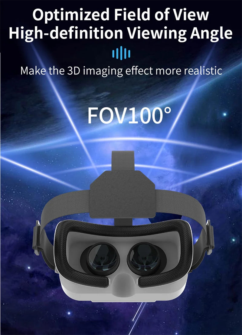 Angled studio shot of the Theater Glasses IMAX VR headset against a dark background | MetaNexusXR