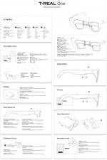 USB-C DisplayPort cable supplied with the AR display glasses