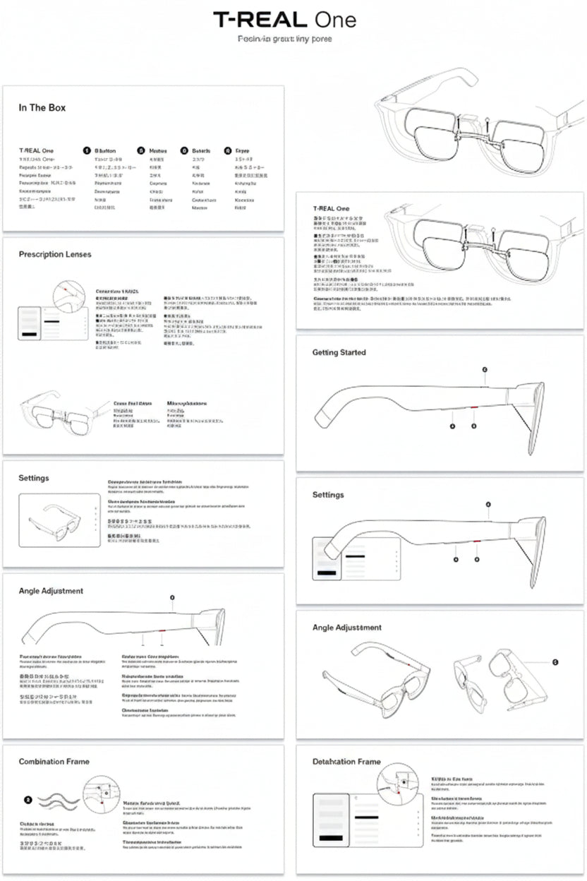 USB-C DisplayPort cable supplied with the AR display glasses