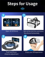 Top-down view of the Theater Glasses IMAX VR headset with the phone tray open | MetaNexusXR