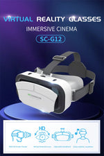 Theater Glasses IMAX VR headset shown with a smartphone loaded into the phone tray | MetaNexusXR