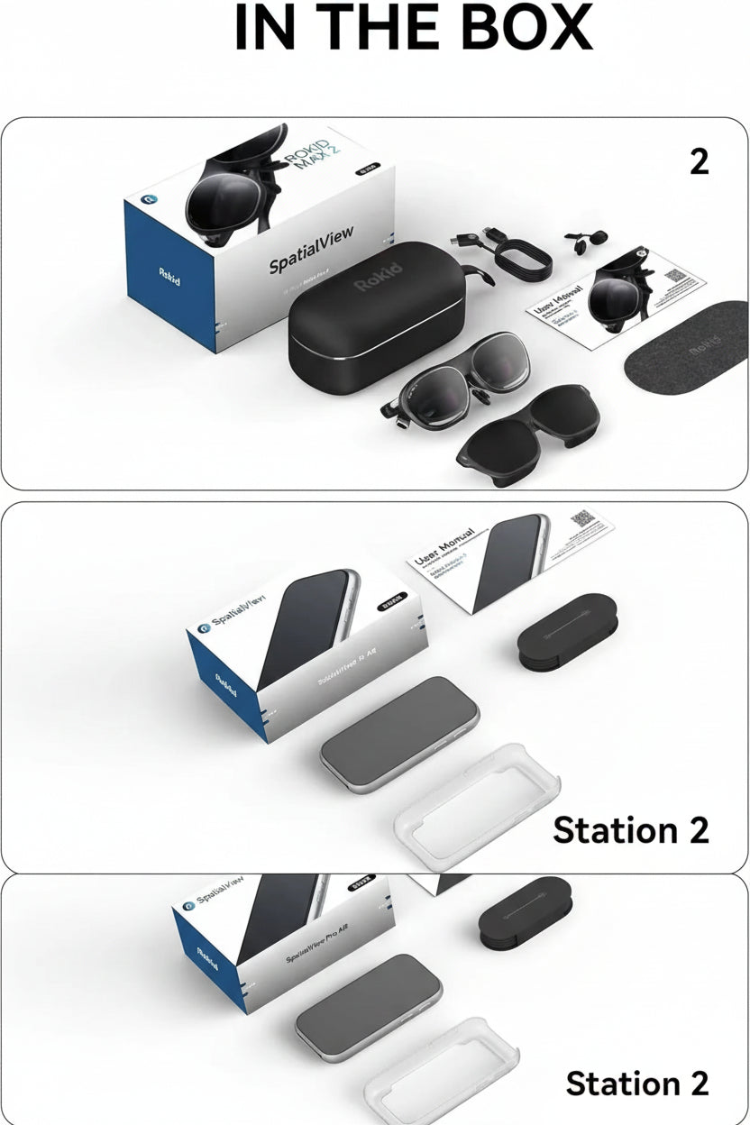 SpatialView Pro AR glasses: 3-screen 360-inch equivalent Micro-OLED, 120Hz, 600 nits for immersive gaming | MetanexusXR