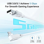 AMVR link cable, USB-C connector close-up