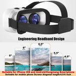 Compact Foldable VR headset for phone (280g) worn by a user, strap tightened for a secure fit | MetaNexusXR