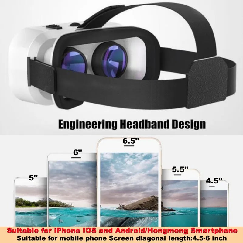 Compact Foldable VR headset for phone (280g) worn by a user, strap tightened for a secure fit | MetaNexusXR