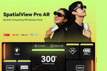 SpatialView Pro AR glasses 3-screen display, 360-inch equivalent Micro-OLED, 120Hz, 600 nits for immersive gaming & multi-tasking | MetanexusXR