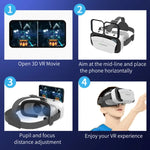 Close-up of the Theater Glasses IMAX VR headset's lens housing and focus controls | MetaNexusXR