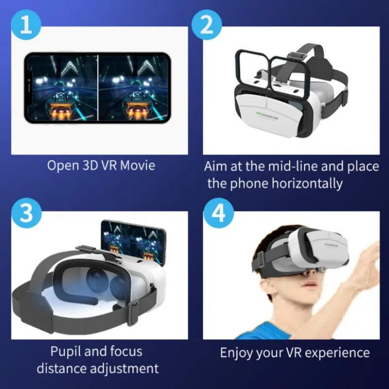 Close-up of the Theater Glasses IMAX VR headset's lens housing and focus controls | MetaNexusXR