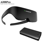 Top-down view of the Micro-OLED Personal Cinema Glasses with the phone tray open | MetaNexusXR