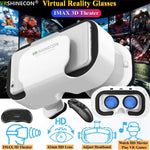 Front view of the Compact Foldable VR headset for phone (280g), dual lenses and phone tray visible | MetaNexusXR