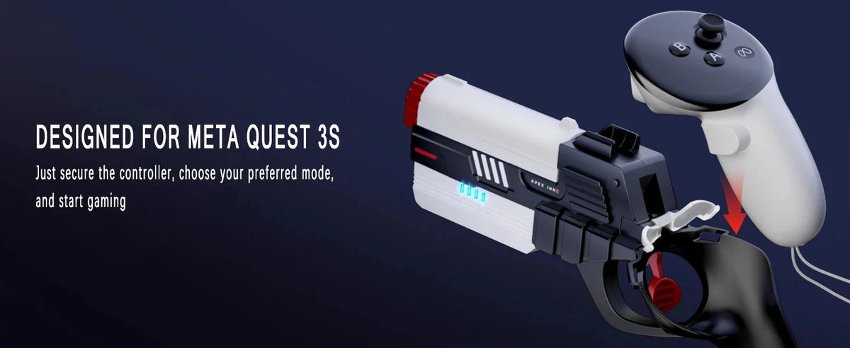 Pistol grip in use during gameplay