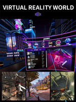 Giant-Screen 3D Viewer, glasses-friendly VR headset in-hand, showing overall size and build | MetaNexusXR