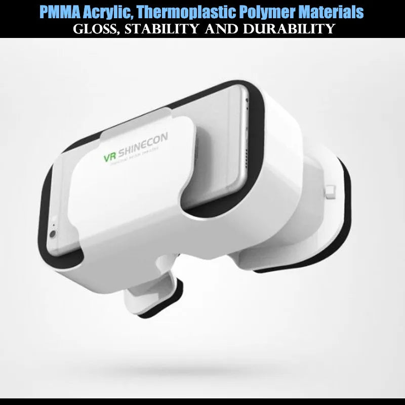 Close-up of the Compact Foldable VR headset for phone (280g)'s lens housing and focus controls | MetaNexusXR