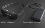 Micro-OLED Personal Cinema Glasses retail packaging box on a white background | MetaNexusXR